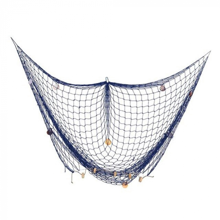 Navod decorativ cu scoici NAVY, Albastru, 150x200cm [2]