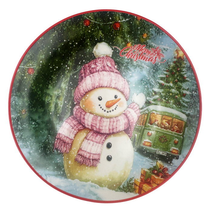Platou Ceramica - Decor Om de Zapada MERRY CHRISTMAS [3]
