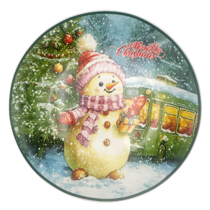 Platou Ceramica - Decor Om de Zapada MERRY CHRISTMAS [2]