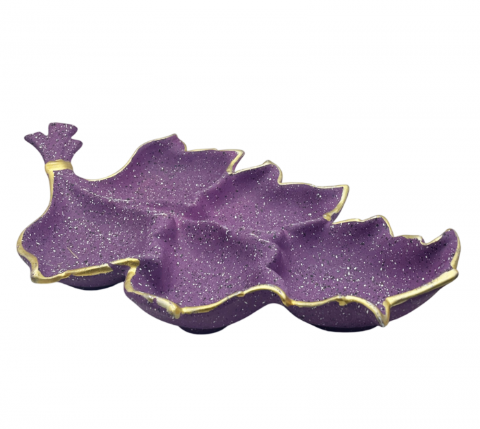 Platou compartimentat DEMETRA, Mov, 38x22cm [2]