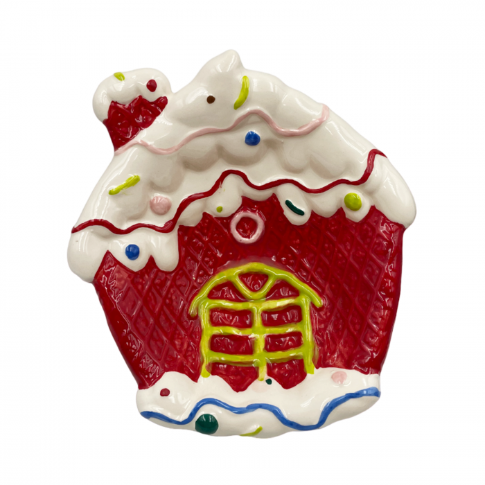 Platou Craciun SWEET, Rosu, 15x14cm, Ceramica [1]