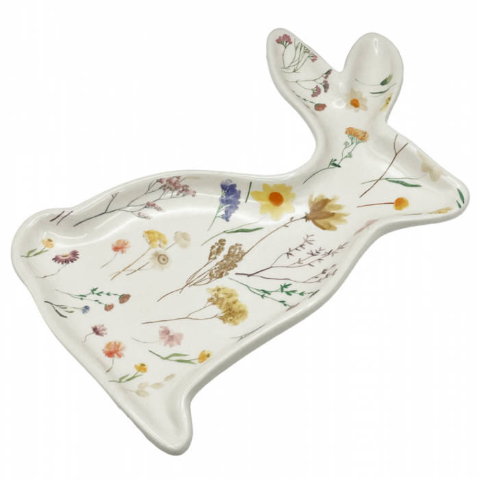 Platou cu Iepuras FLOWER, 15x20cm [2]