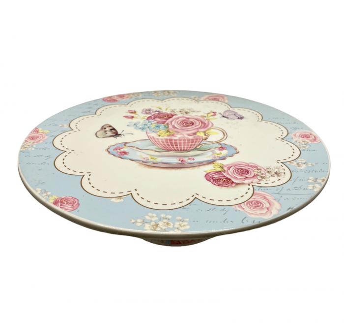 Platou pentru tort ROSES, Bleu, 29cm [2]