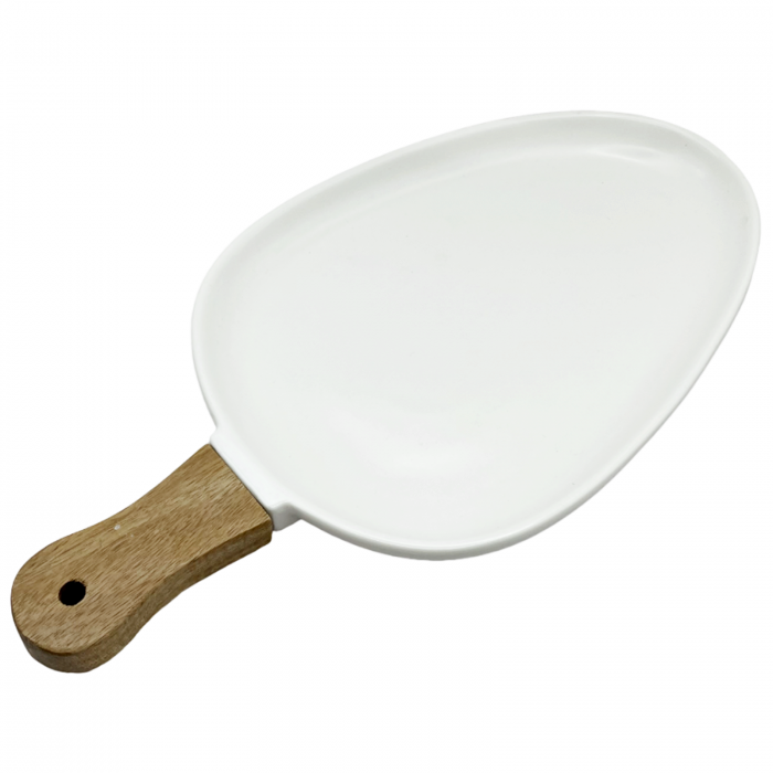 Platou cu maner RUBEN, Alb, 17x34cm [2]