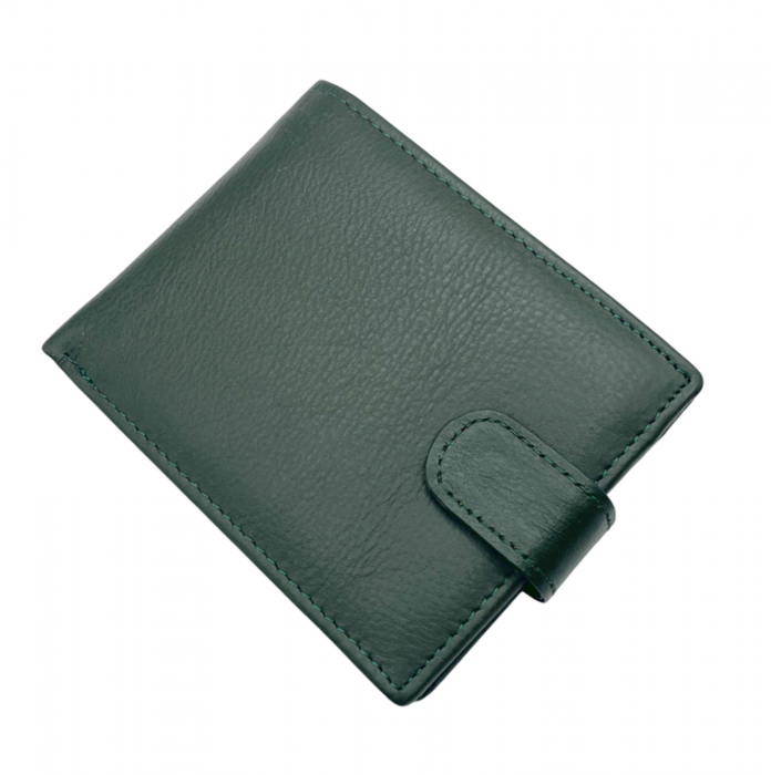 Portofel barbati JOAQUIN 12x10cm, Verde, Piele Naturala [1]