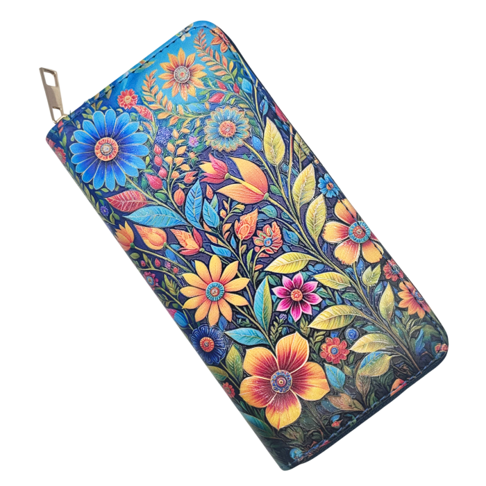 Portofel dama BLOOM, Cu flori colorate [1]