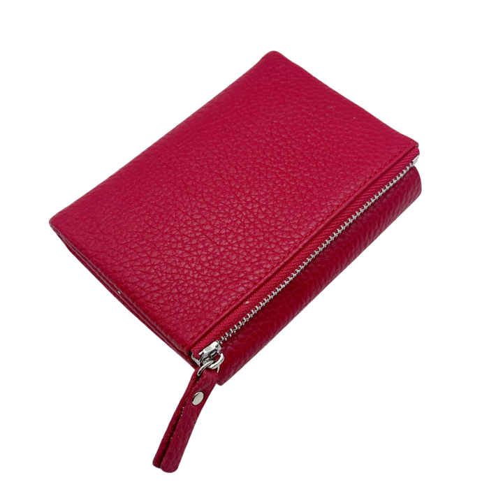 Portofel damă compact NOVA compartimentat - rosu - 13 cm [2]
