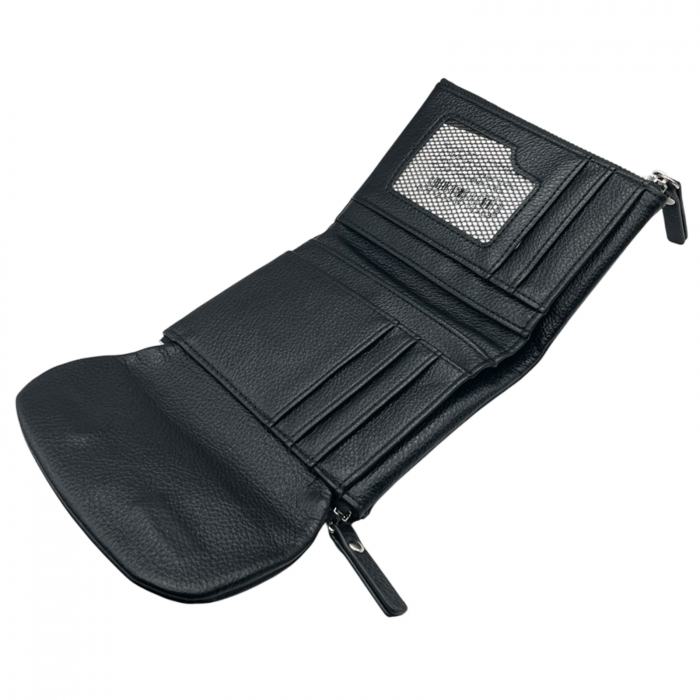 Portofel plic CINDY, Negru, 13cm [3]