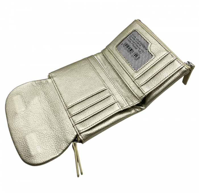 Portofel plic CINDY, Auriu, 13cm [3]