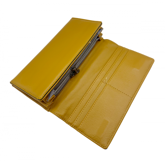 Portofel plic TAMSEEN, Galben mustar, 19cm [2]