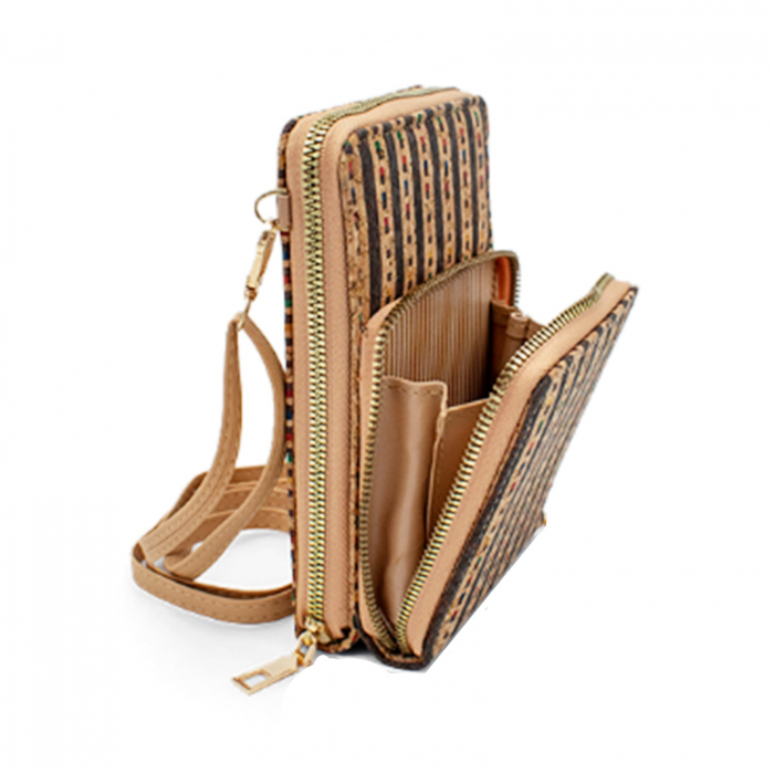 Portofel pluta tip Geanta crossbody LUZ, Cu 2 fermoare [2]