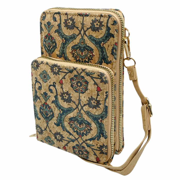 Portofel pluta tip Geanta crossbody REINA, Cu 2 fermoare [1]