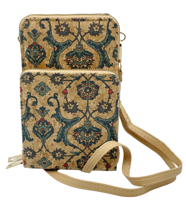 Portofel pluta tip Geanta crossbody REINA, Cu 2 fermoare [3]