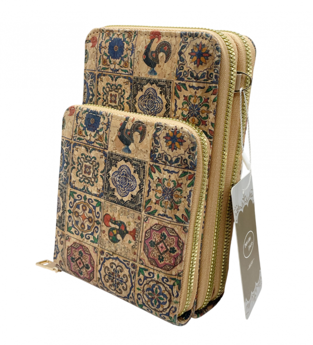 Portofel pluta tip Geanta crossbody REINA, Cu 3 fermoare [4]