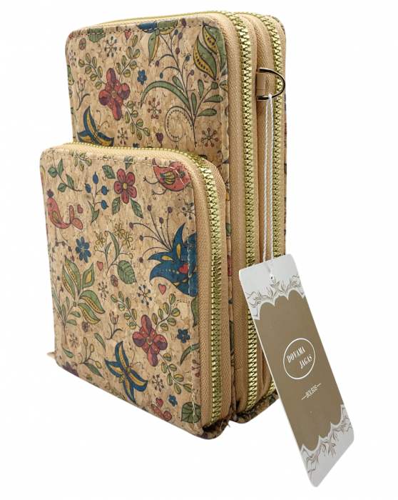 Portofel pluta tip Geanta crossbody GARBINE, Cu 3 fermoare [4]