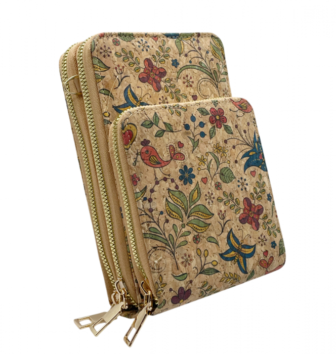 Portofel pluta tip Geanta crossbody GARBINE, Cu 3 fermoare [1]