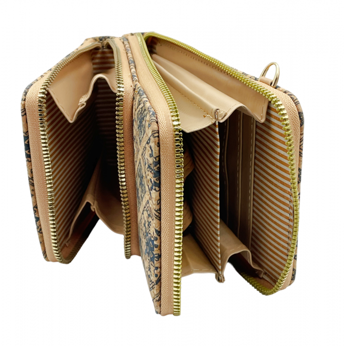 Portofel pluta tip Geanta crossbody LUZ, Cu 2 fermoare [3]