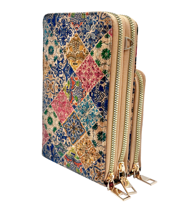 Portofel Pluta tip Geanta Crossbody ARACELY - Cu 3 fermoare [2]