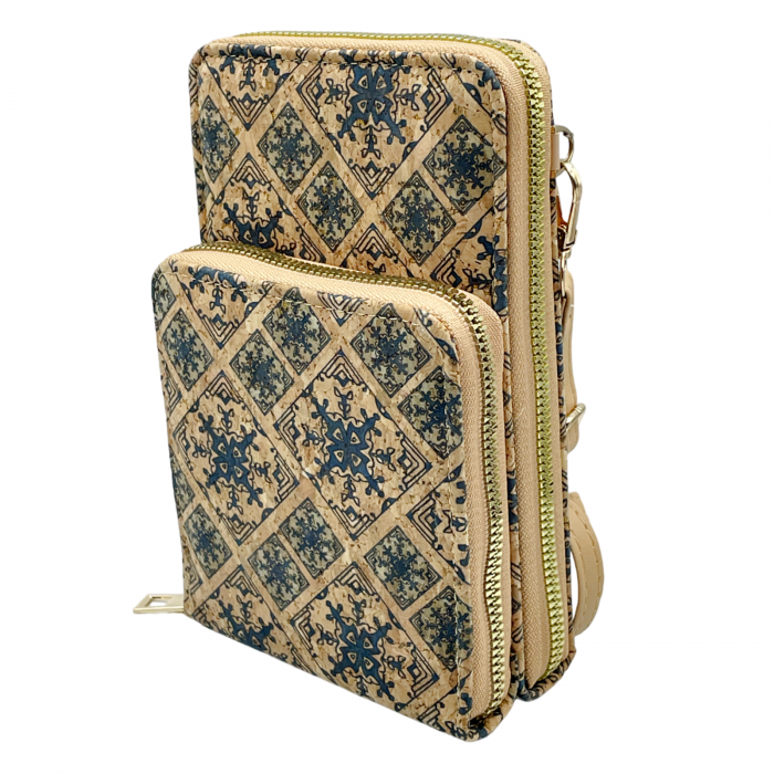 Portofel pluta tip Geanta crossbody AMELIA, Cu 2 fermoare [3]