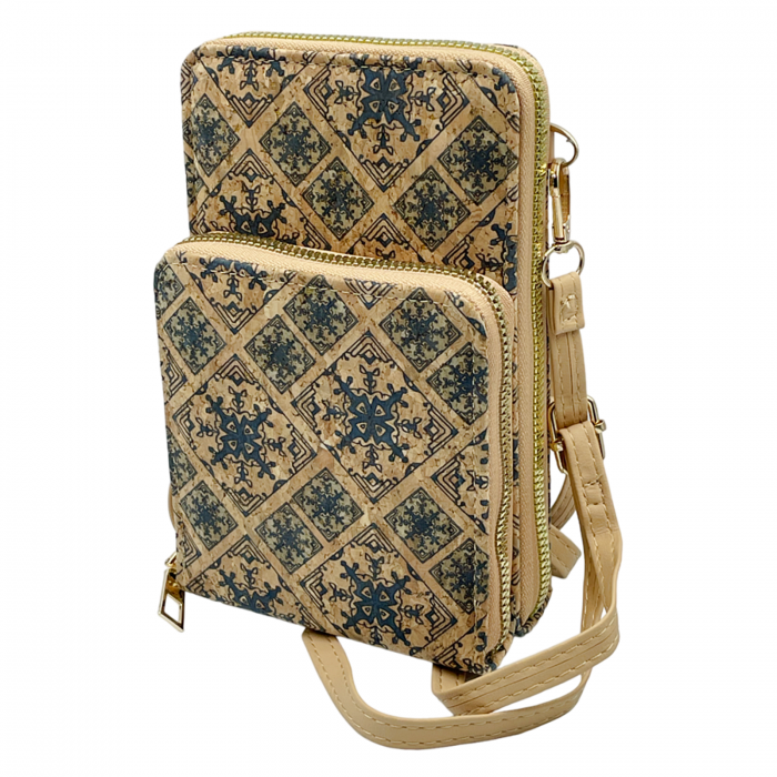 Portofel pluta tip Geanta crossbody AMELIA, Cu 2 fermoare [1]
