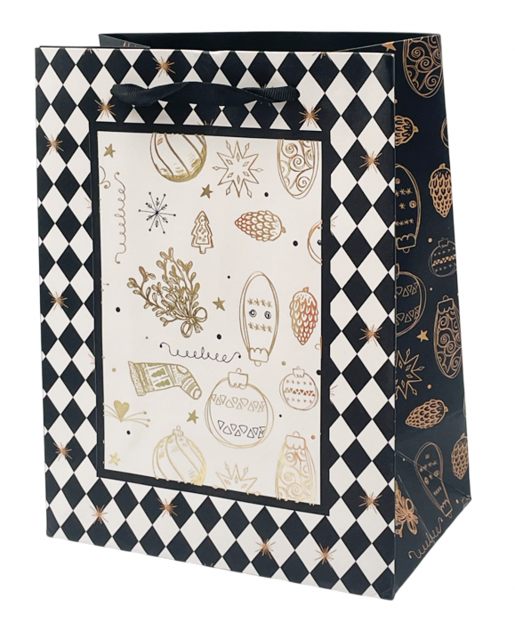 Punga cadou Craciun GLAM, 18x23cm [1]