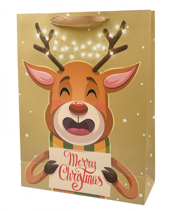 Punga cadou Craciun RUDOLPH, 30x40cm [1]