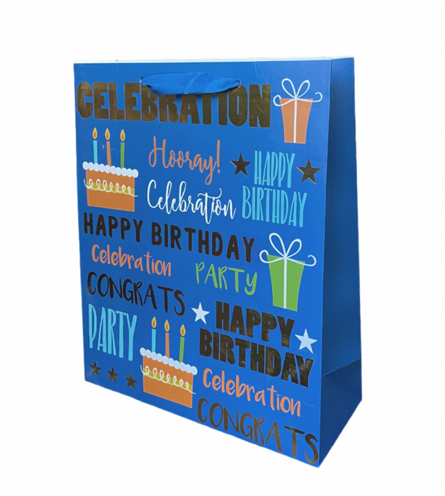 Punga cadou HAPPY BIRTHDAY, 26x33cm [2]