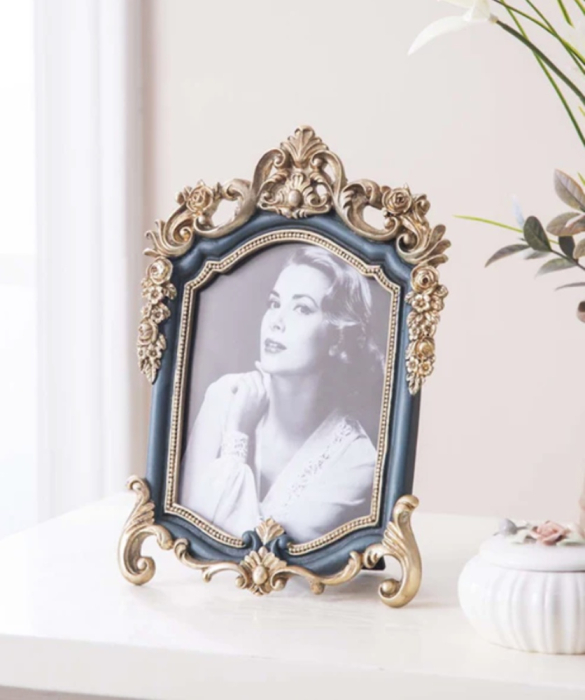 Rama Foto Vintage 10x15cm ROYAL, Verde/ Auriu [2]