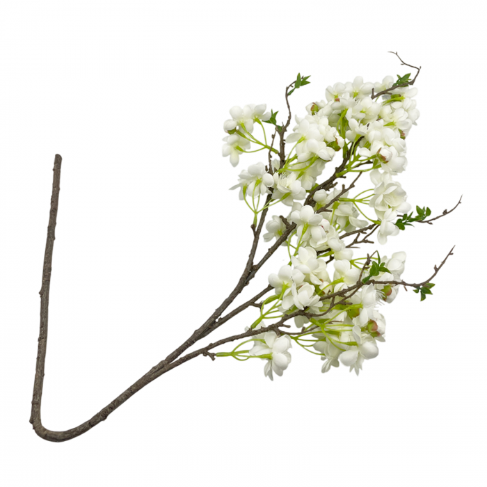 Ramura cu flori artificiale BEAUTY, Alb, 85cm [2]