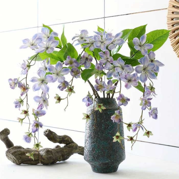 Iasomie artificiala JASMINE, Bleu violet, 80cm [6]