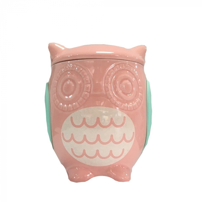 Recipient bucatarie Owl Adrien verde ceramica [4]