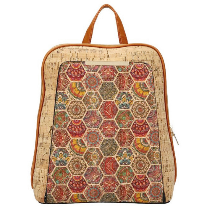 Rucsac - Geanta din Pluta HERITAGE cu model geometric [2]