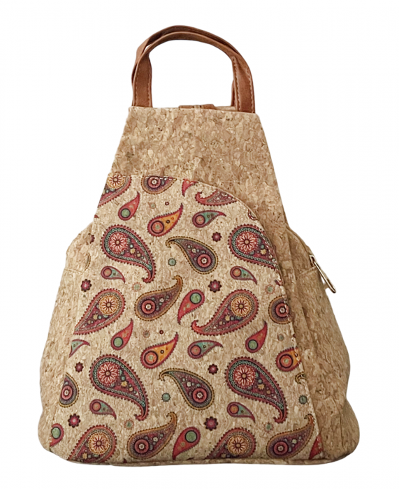 Rucsac tip geanta din pluta CLARA, 28x15x32cm [1]