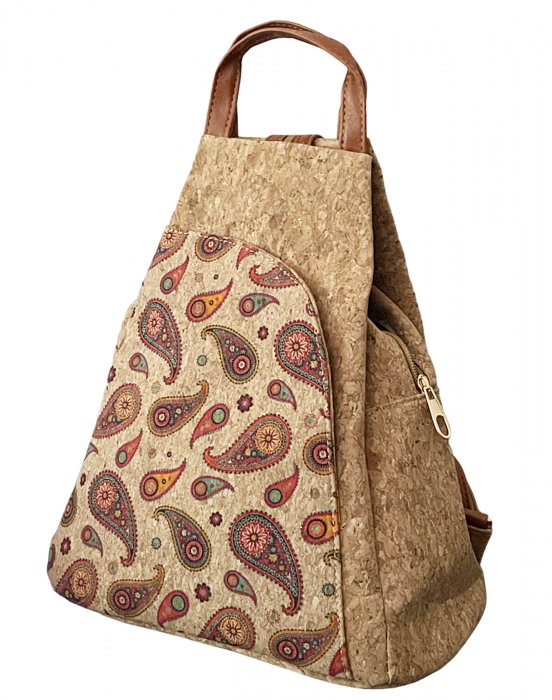 Rucsac tip geanta din pluta CLARA, 28x15x32cm [2]