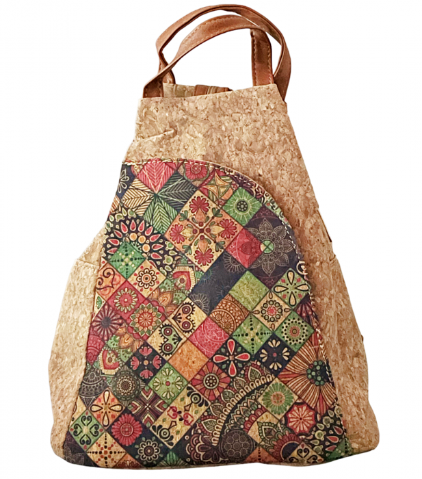 Rucsac tip geanta din pluta BENEDITA, 28x15x32cm [1]