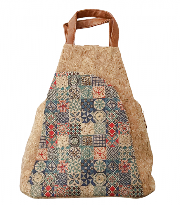 Rucsac tip geanta din pluta LEONOR, 28x15x32cm [1]