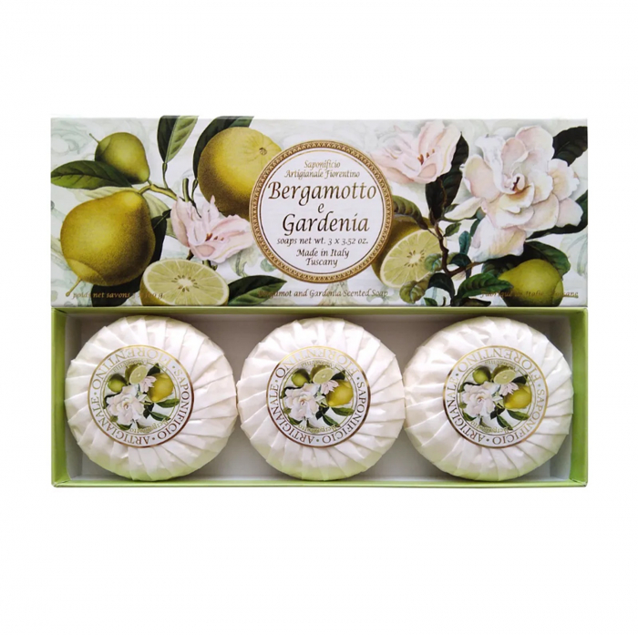 Sapun natural Bergamota si Gardenia, Set 3 x 100g [4]