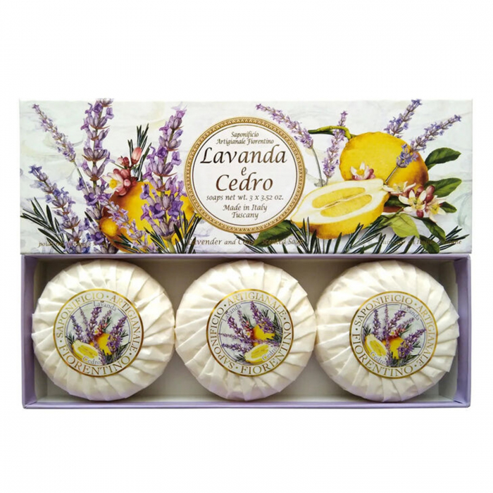 Sapun natural Lavanda si Cedru, Set 3 x 100g [3]