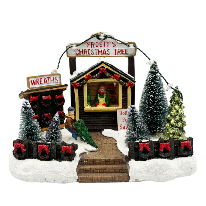 Scena de Craciun cu Magazinul de Brazi FROSTY, Cu muzica si lumini [2]