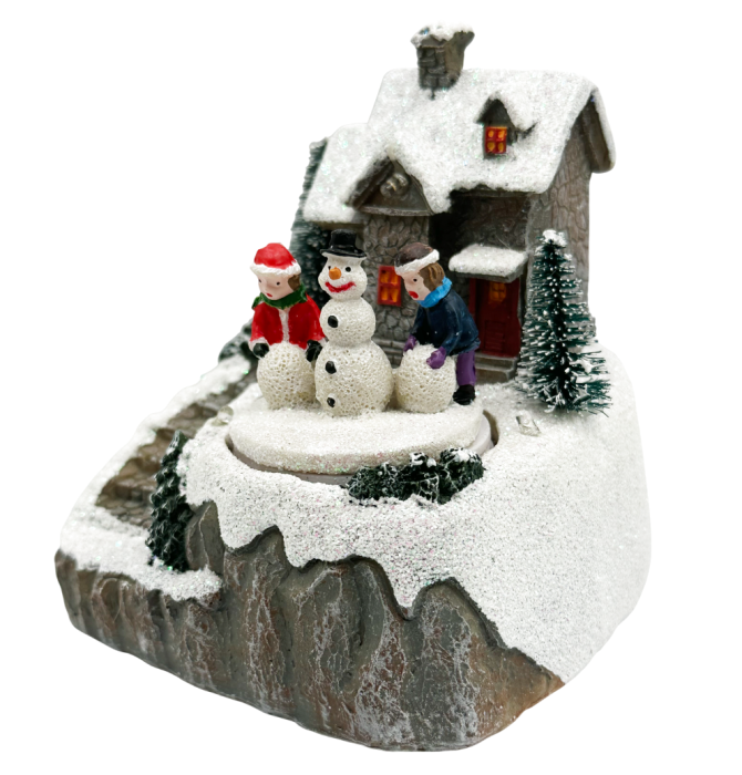 Decorațiune Crăciun cu LED și Muzică – Copii și Om de Zăpadă | Prăvălia cu Surprize [1]