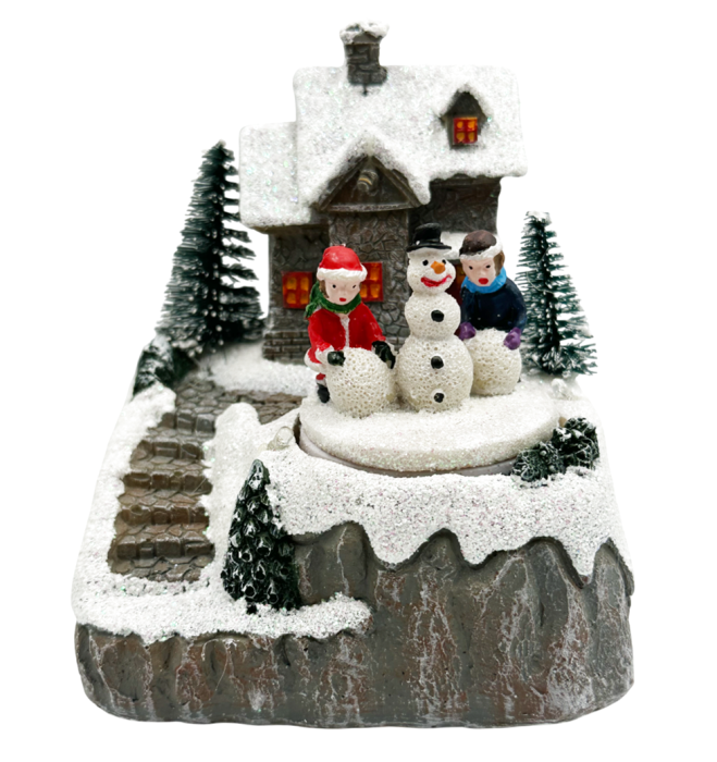 Decorațiune Crăciun cu LED și Muzică – Copii și Om de Zăpadă | Prăvălia cu Surprize [2]