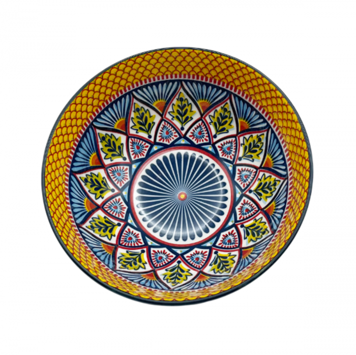 Bol servire CAPRI, Albastru/ Galben, 16x7.5cm [3]