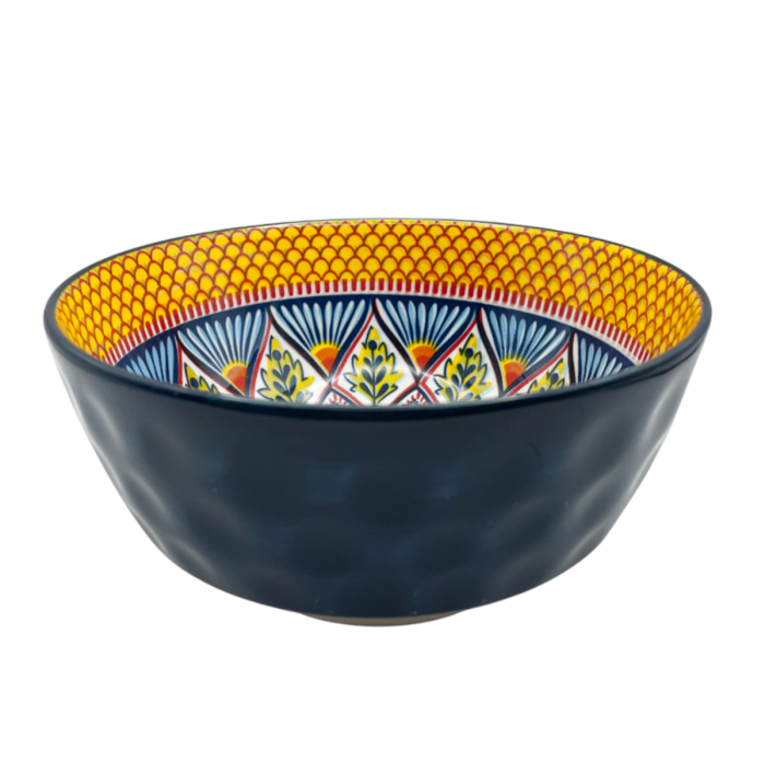 Bol servire CAPRI, Albastru/ Galben, 16x7.5cm [2]