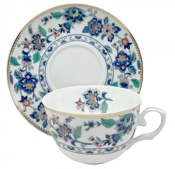 Set portelan fin, 2 Cesti si farfurii Alexander, 180ml [2]