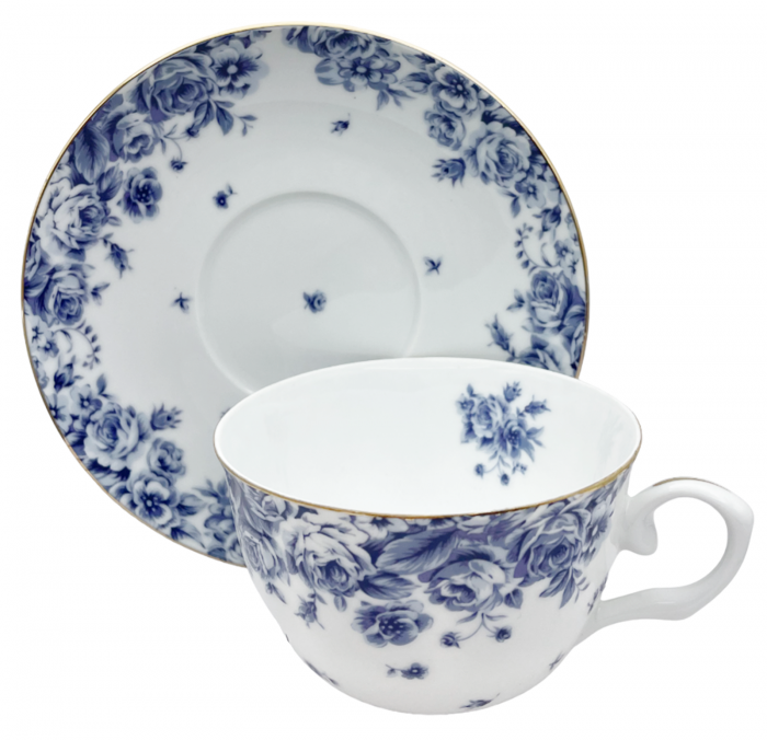 Set portelan fin, 2 Cesti si farfurii AMELIE, 180ml [2]