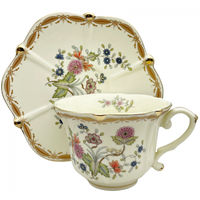 Set portelan Vintage, 2 Cesti si Farfurii Antoinette, 180ml [2]