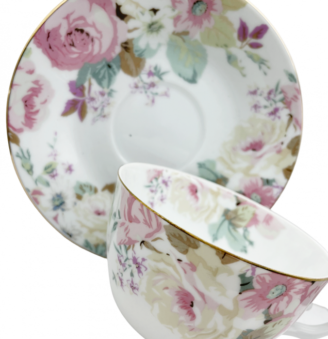 Set portelan fin, 2 Cesti si farfurii Henriette, 180ml [4]
