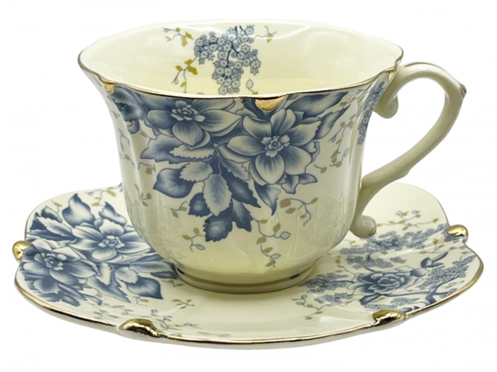 Set portelan Vintage, 2 Cesti si Farfurii SOPHIE, 180ml [4]