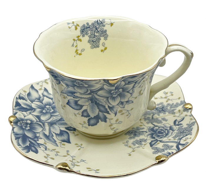 Set portelan Vintage, 2 Cesti si Farfurii SOPHIE, 180ml [3]