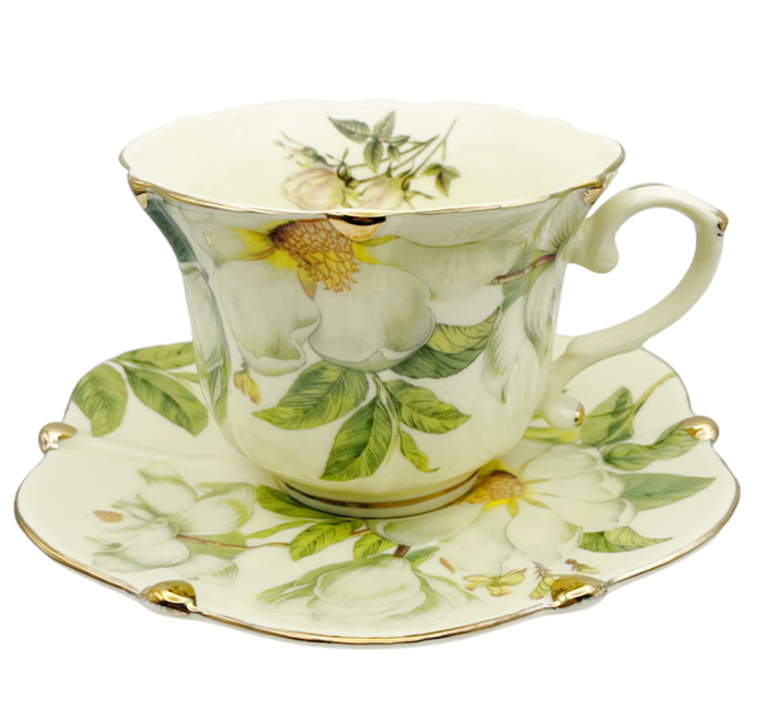 Set portelan Vintage, 2 Cesti si Farfurii Lerida, 180ml [4]